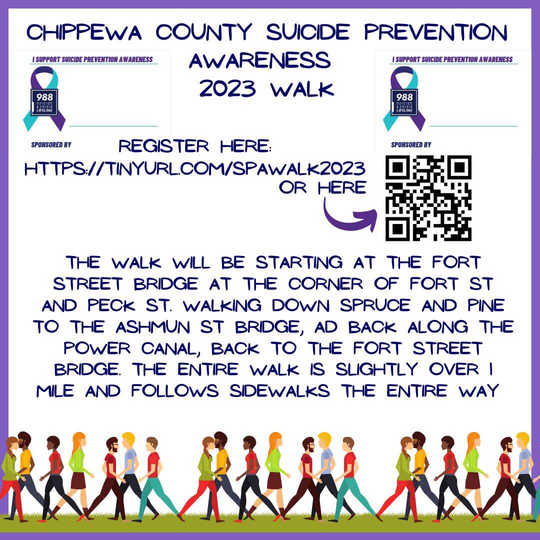 September 22, 2023 Chippewa County Suicide Prevention Awareness Walk