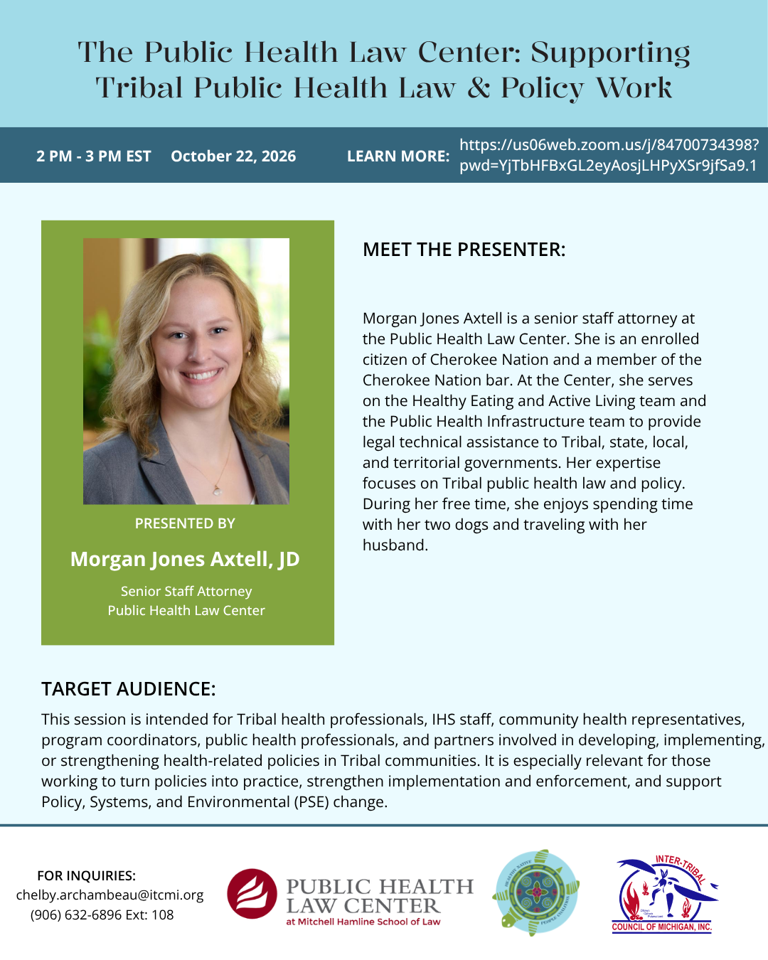 The Public Health Law Center:  Supporting Tribal Public Health Law & Policy Work